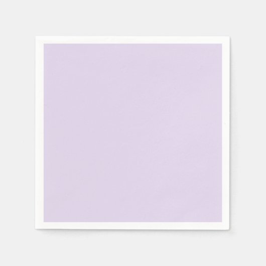 ソフトグラマー – サテンラベンダー無地の スタンダードカクテルナプキン (正面)