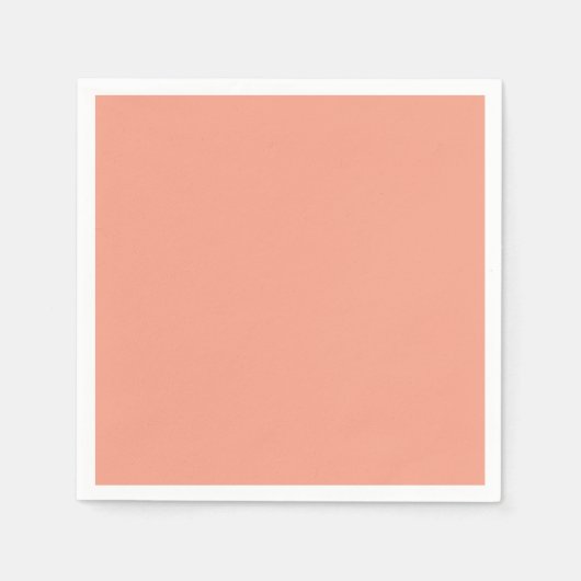 ソフトグラマー – ソフトピーチソルベ無地のット スタンダードカクテルナプキン (正面)