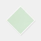 ソフトグラマー – ミントエレガンス無地の スタンダードカクテルナプキン (角)