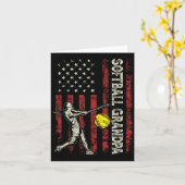 ソフトグランドパアメリカ国旗のギフトパパメンズ愛国的な脂肪 カード (黄色い花)