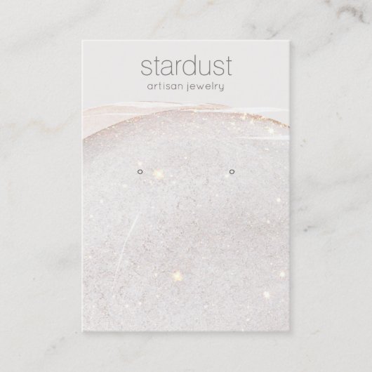 ソフトグリッター水彩表示ホルダー 名刺 (正面)