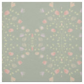 ソフトグリーンとパステルフローラ ファブリック (見本)