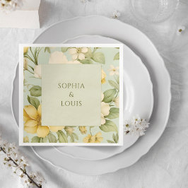 ソフトグリーンとベージュ結婚フローラ