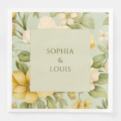 ソフトグリーンとベージュ結婚フローラ (正面)