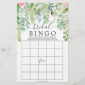 ソフトグリーンの両面デザインの結婚前お祝いゲーム (裏面)