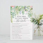 ソフトグリーンの両面デザインの結婚前お祝いゲーム (スタンド正面)