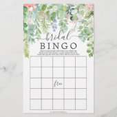 ソフトグリーンの両面 ブライダルシャワーゲーム (裏面)