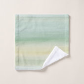 ソフトグリーンイエローウォーター色の夢#1 #painting バスタオルセット (ウォッシュタオル)