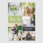 ソフトグリーンカスタムウェディングフォトコラージュ (正面)