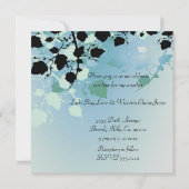 ソフトグリーンパステル葉ツリー結婚ズ 招待状 (裏面)