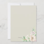 ソフトグリーンフローラ結婚式招待状 招待状 (裏面)
