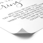 ソフトグリーンブライダルシャワーリングや輪ゲーム ポスター (角)