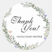 ソフトグリーンボホ男女兼用フローラありがとう ラウンドシール (正面)