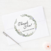 ソフトグリーンボホ男女兼用フローラありがとう ラウンドシール (封筒)