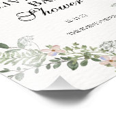 ソフトグリーンボホ男女兼用ベイビーシャワーポスター フォトプリント (角)