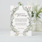 ソフトグリーンボー男女兼用ホフローラベビーシャワー サンキューカード (スタンド正面)