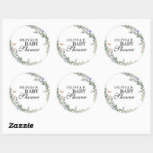 ソフトグリーンボー男女兼用ホフローラベビーシャワー ラウンドシール (シート)