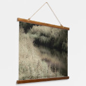 ソフトグリーンリバーサイド 吊り下げ型タペストリー (傾斜あり)