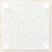 ソフトグリーンヴィンテージウィリアムモリスハニーサックル ガラスコースター (裏面)