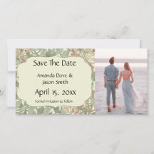 ソフトグリーンヴィンテージウィリアムモリスハニーサックル