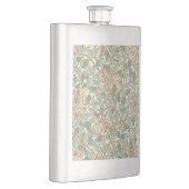 ソフトグリーンヴィンテージウィリアムモリスハニーサックル フラスク (右)