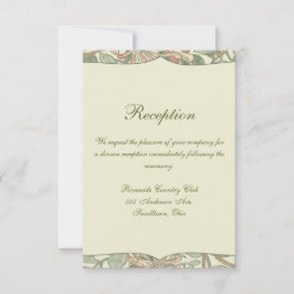 ソフトグリーンヴィンテージウィリアムモリスハニーサックル 招待状