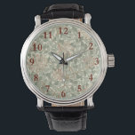 ソフトグリーンヴィンテージウィリアムモリスハニーサックル 腕時計<br><div class="desc">William Morris クラシックデザイン – ソフト甘い国のヴィンテージに関する1800年代のハニーサックルパターン。ソフトヴィンテージ用のデコー結婚ルと文房具。</div>