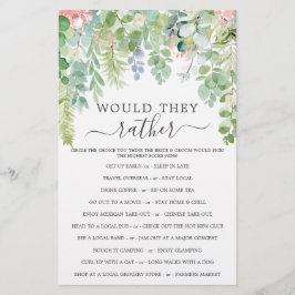 ソフトグリーン両面ブライダルシャワー