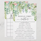 ソフトグリーン両面ブライダルシャワー (正面/裏面)