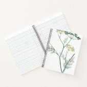 ソフトグリーン植物4 ノートブック (内部)