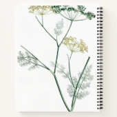 ソフトグリーン植物4 ノートブック (裏面)