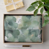 ソフトグリーン水の色パターモダンン 薄葉紙 (ギフト)