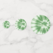 ソフトグリーン絞り染めテーブル紙吹雪 コンフェッティ (正面)