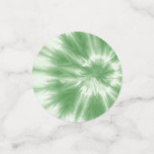 ソフトグリーン絞り染めテーブル紙吹雪 コンフェッティ (スモール正面)