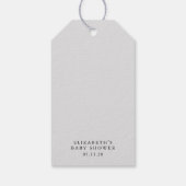 ソフトグレミニマルーシンプルの結婚 ギフトタグ (裏面)