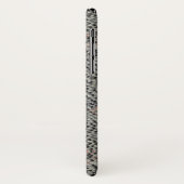 ソフトグレーとピンクのヘビの皮 Case-Mate iPhoneケース (裏面/左)