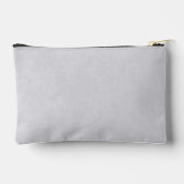 ソフトグレーのメッシーホワイトモノグラムグランジ アクセサリーポーチ (裏面)