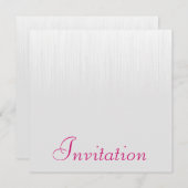 ソフトグレーの静的Rasberryすべてのイベント 招待状 (正面/裏面)