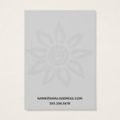 ソフトグレーグラフィックフラワー7イヤリングホルダーディスプレイ (裏面)