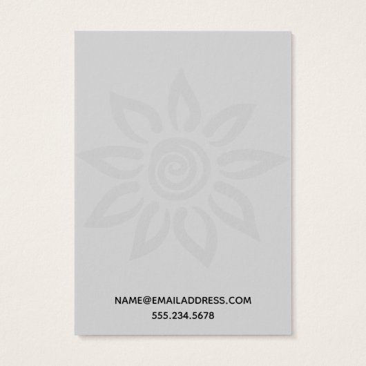 ソフトグレーグラフィックフラワー7イヤリングホルダーディスプレイ (裏面)