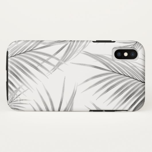 ソフトグレー葉パームズの夢#1 #tropical #decor Case-Mate iPhoneケース (裏面(横))