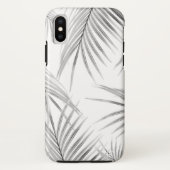 ソフトグレー葉パームズの夢#1 #tropical #decor Case-Mate iPhoneケース (裏面)