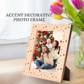 ソフトグローゴールデンスターズ&フローラ花びらパターン レーザー彫刻フレーム