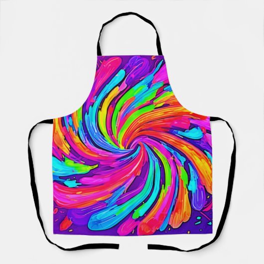 ソフトグロー：マンガの虹 エプロン (正面)