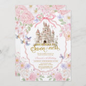 ソフトコケッティ バタフライ ロイヤル セブンネス バースデー 招待状 (正面/裏面)