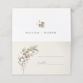 ソフトコットン結婚ベージュ座席表 プレイスカード
