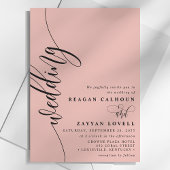 ソフトコーエレガントラル書結婚跡 招待状