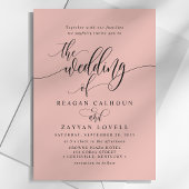 ソフトコーシンプルラルモダンスクリプ結婚ト 招待状