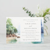 ソフトコースタルタイシースケープのリハーサルディナー 招待状 (スタンド正面)