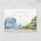 ソフトコースタルタイシースケープウェディングレセプション エンクロージャーカード (裏面)